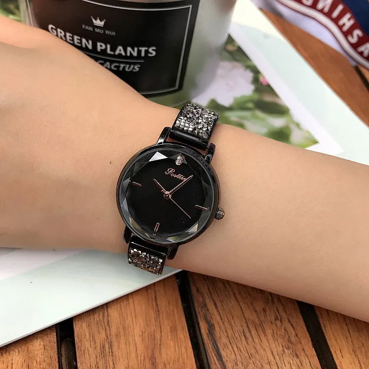 Small&Cute Rhinestone Bracelet Women's Watch