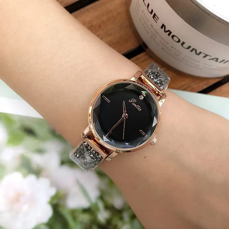 Small&Cute Rhinestone Bracelet Women's Watch