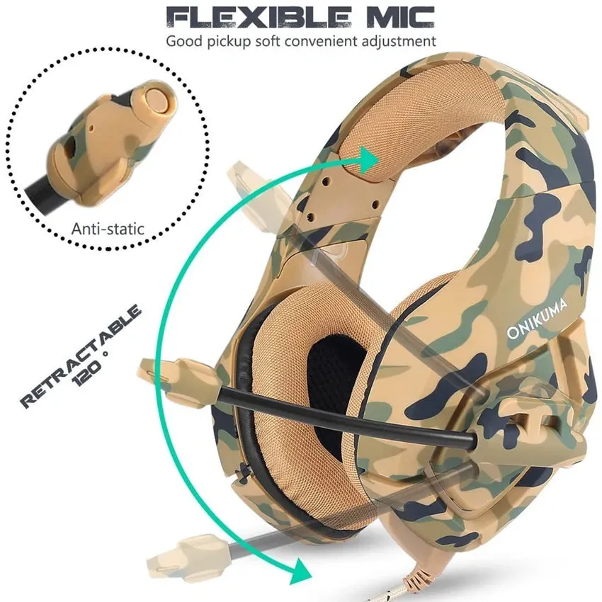 Smart Camouflage Gaming Headphones