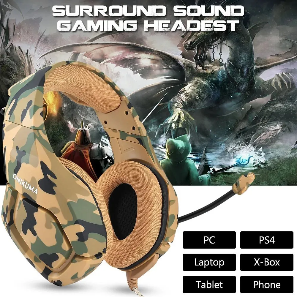 Smart Camouflage Gaming Headphones