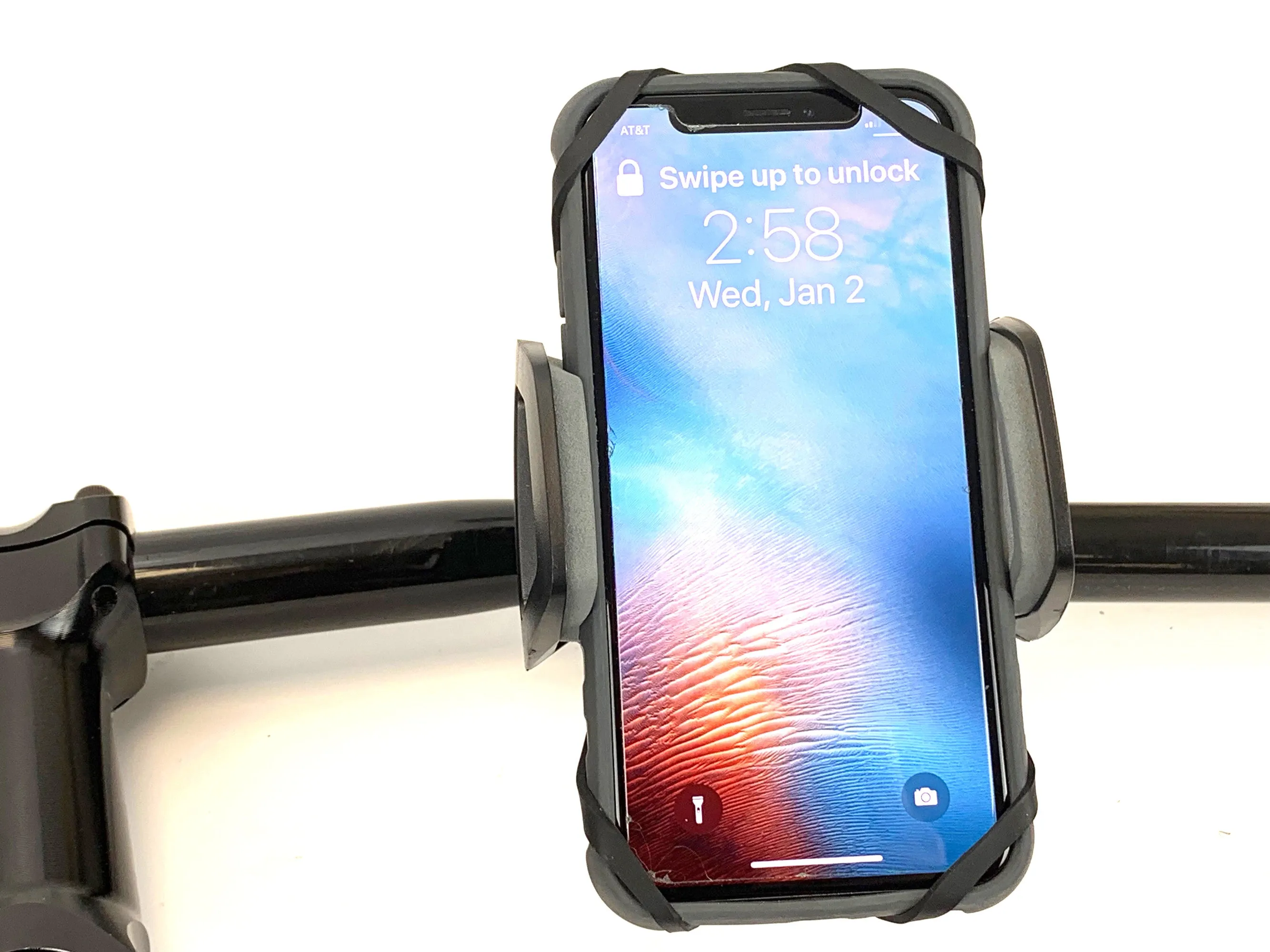 Smartphone Bike Handlebar Adjustable Mount w/ Security Strap