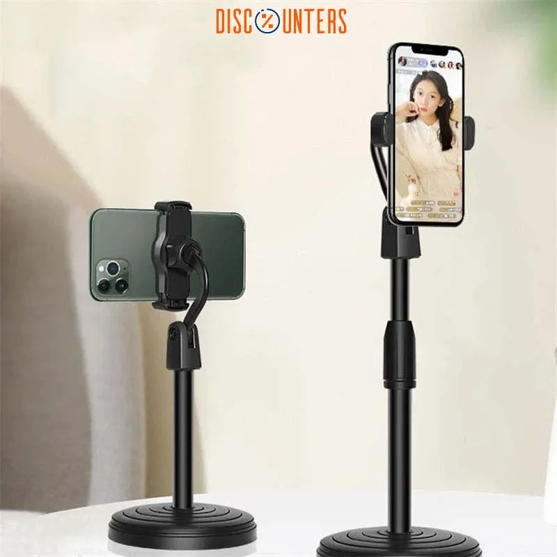 SMARTPHONE ROUND BASE L7 RETRACTABLE MULTIFACTIONAL MOBILE HOLDER STAND