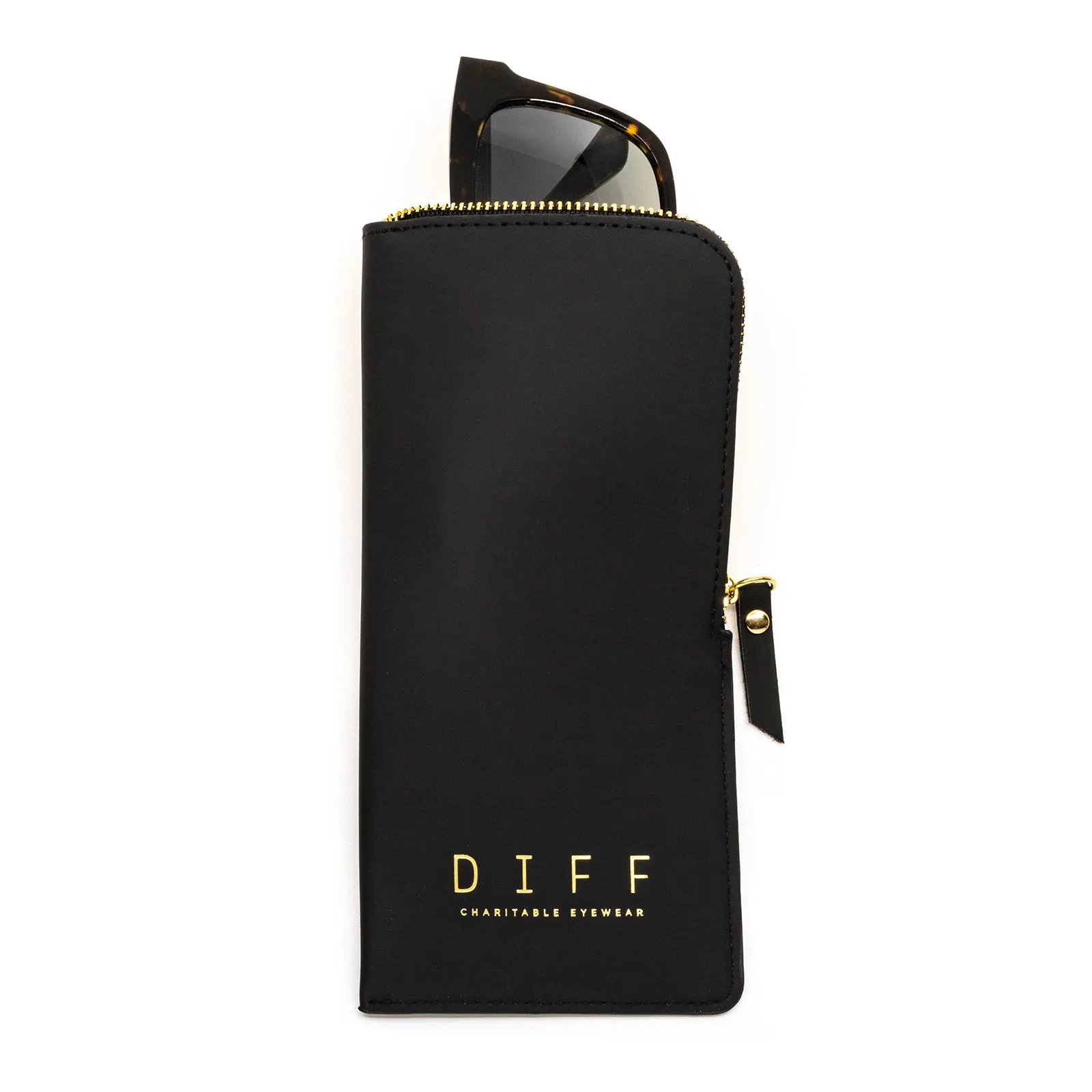 SOFT SIDE ZIPPER CASE - BLACK