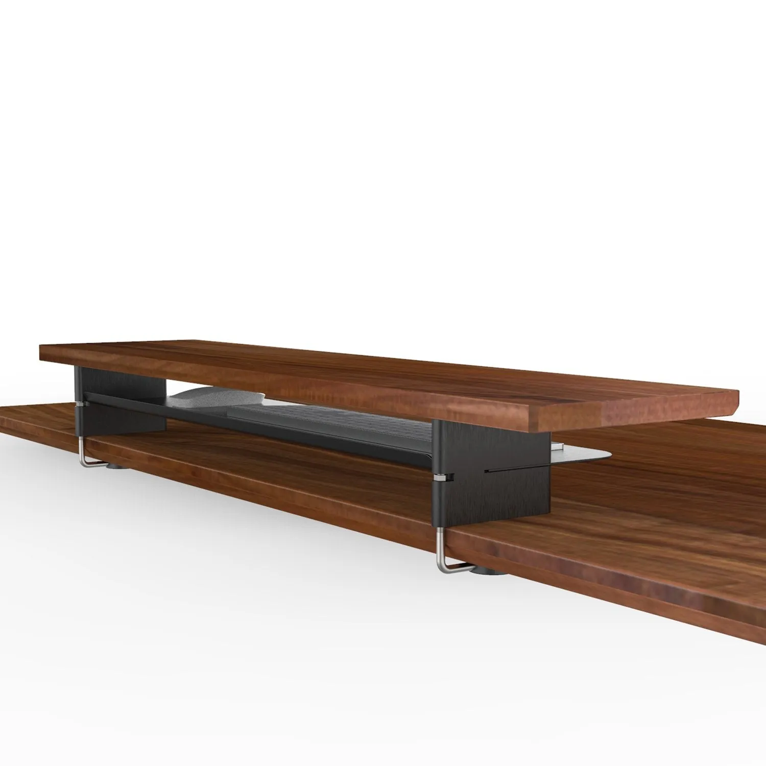 Solid Walnut Monitor Stand Desk Riser