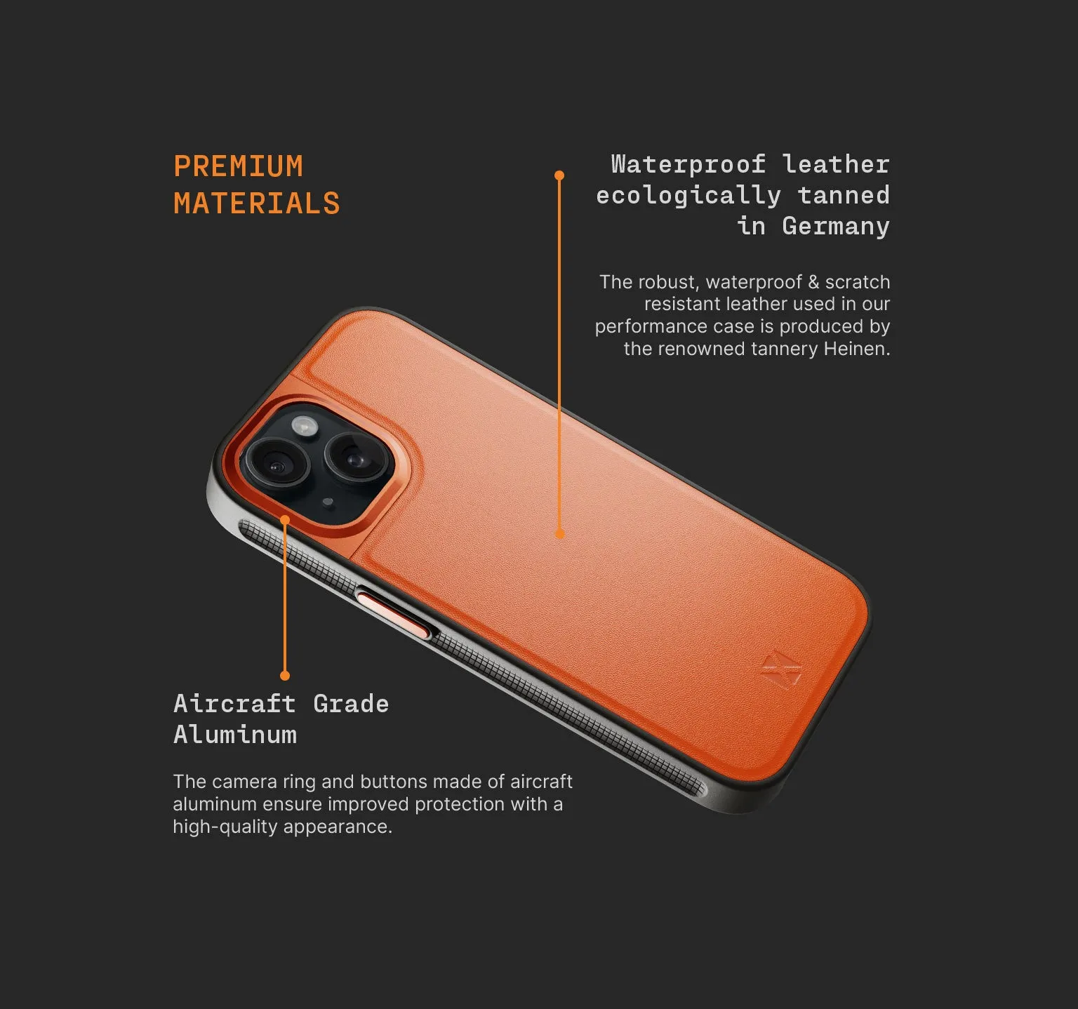 Sport Case | iPhone 15 | Shocking Orange