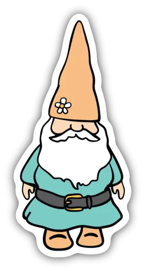 Springtime Gnome Vinyl Sticker