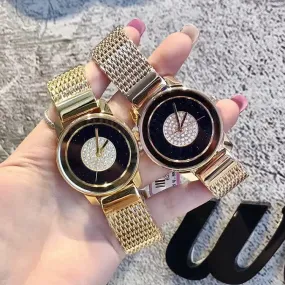 Stainless Steel Mesh Strap Women's Watch