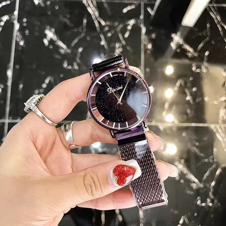 Starry Dial Mesh Strap Women's Watch