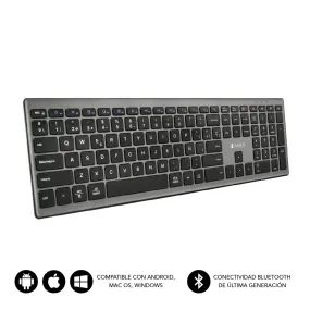 Subblim Pure Extended Keyboard Bluetooth Grey Subkb-2Pue201