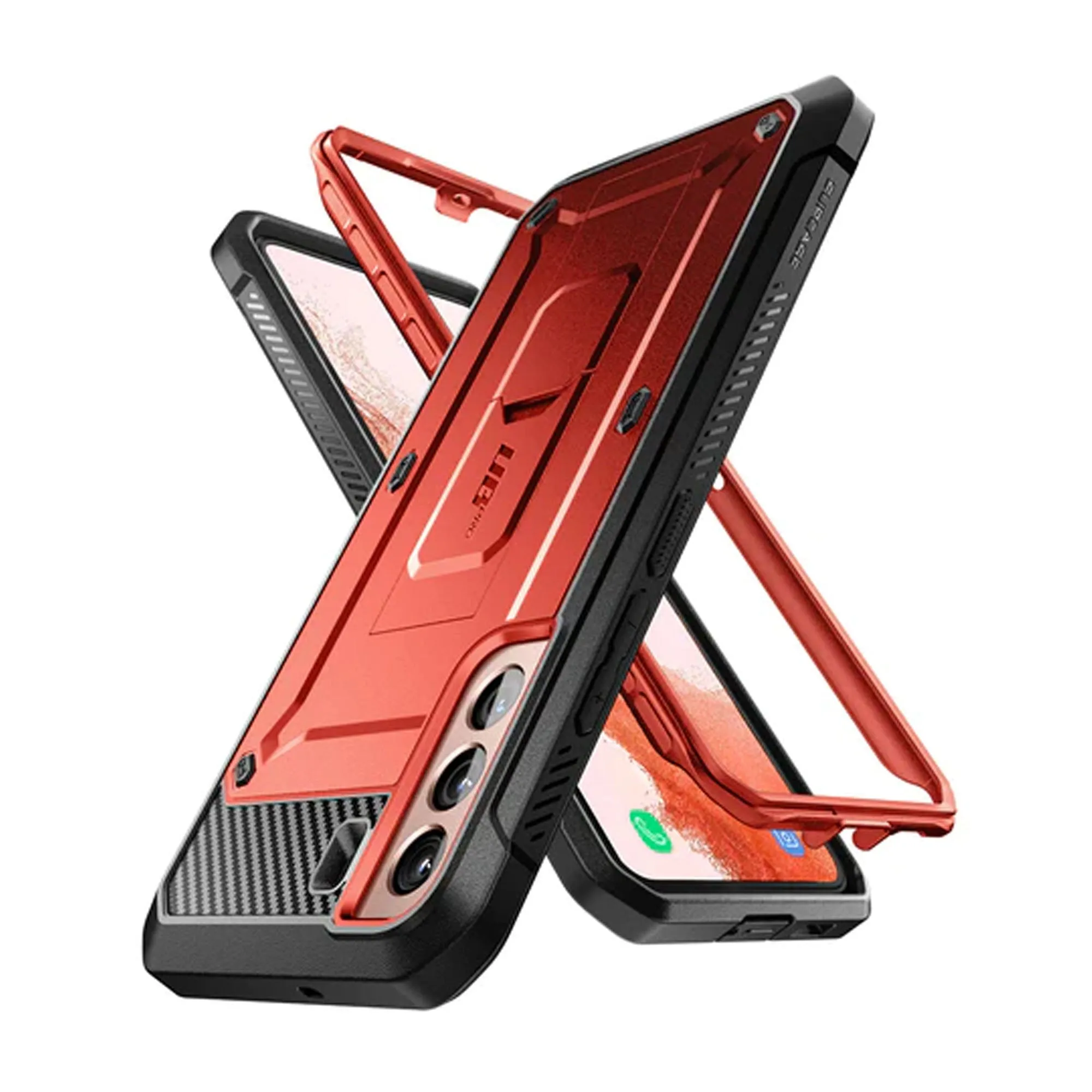 Supcase Unicorn Beetle Pro Rugged Case for Samsung Galaxy S22 Plus - Metallic Red (Barcode: 843439116221 )