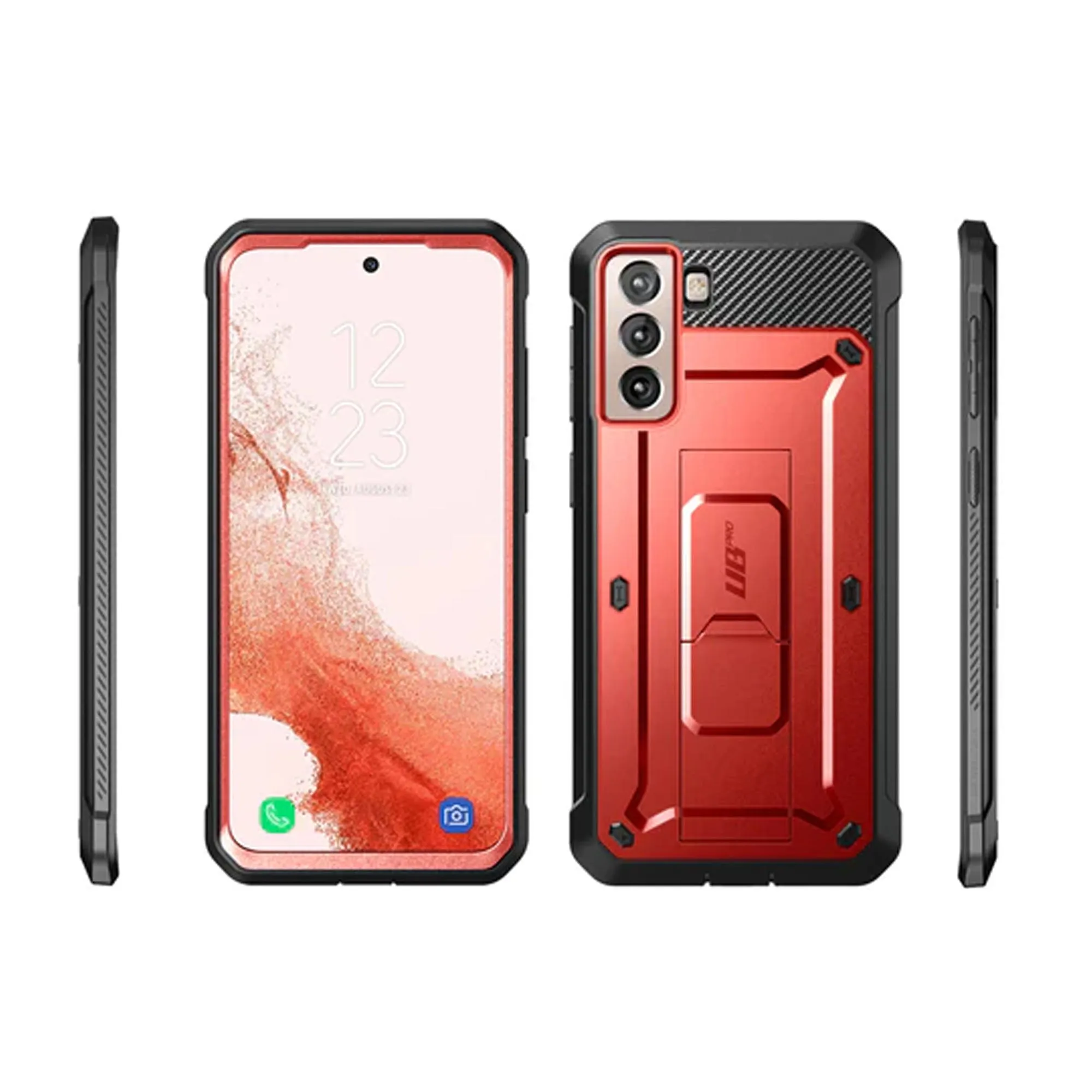 Supcase Unicorn Beetle Pro Rugged Case for Samsung Galaxy S22 Plus - Metallic Red (Barcode: 843439116221 )