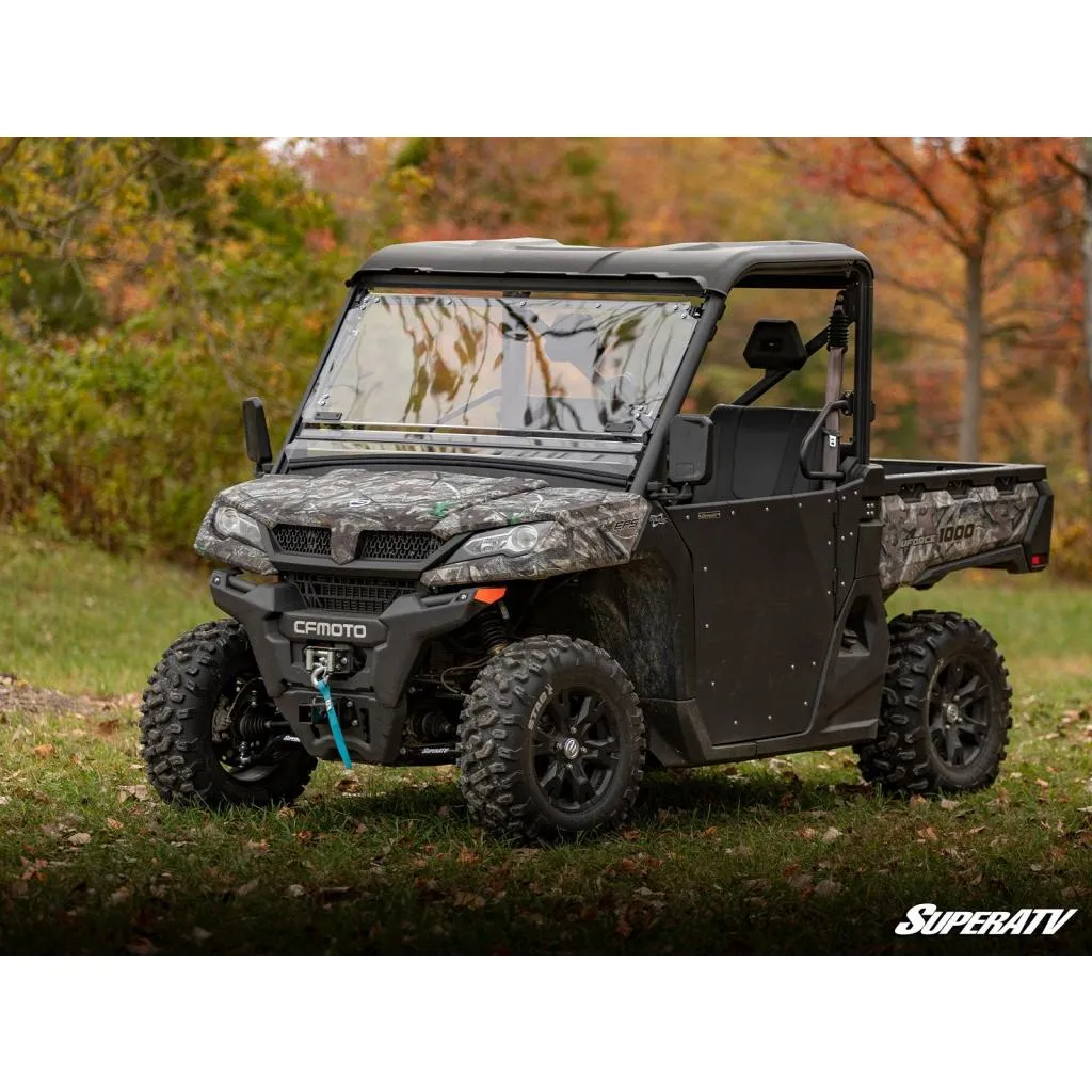 SuperATV CFMOTO UForce 1000 Scratch Resistant Flip Windshield