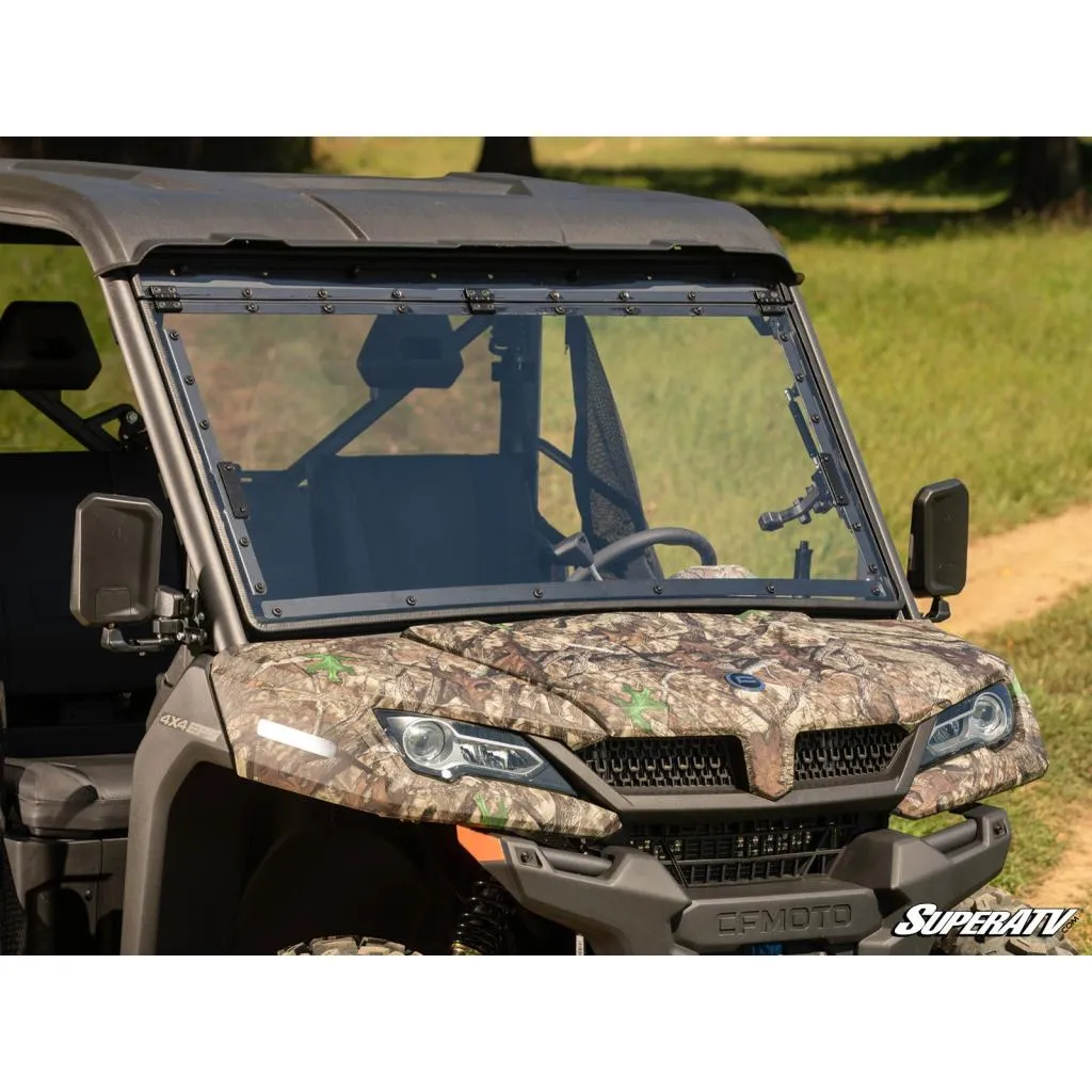 SuperATV CFMOTO UForce 1000 Scratch Resistant Flip Windshield