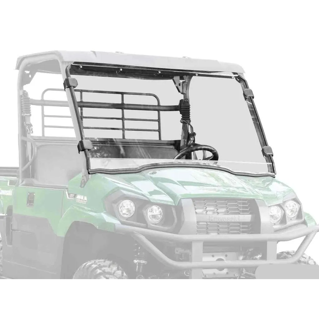 SuperATV Kawasaki Mule PRO-MX Scratch-Resistant Full Windshield