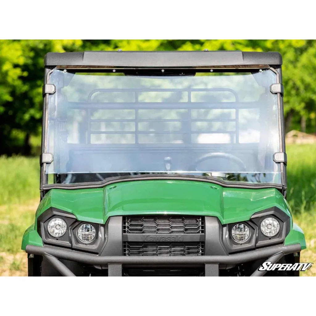 SuperATV Kawasaki Mule PRO-MX Scratch-Resistant Full Windshield