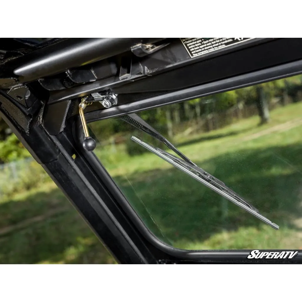 SuperATV Polaris General 1000 Flip-Down Glass Windshield