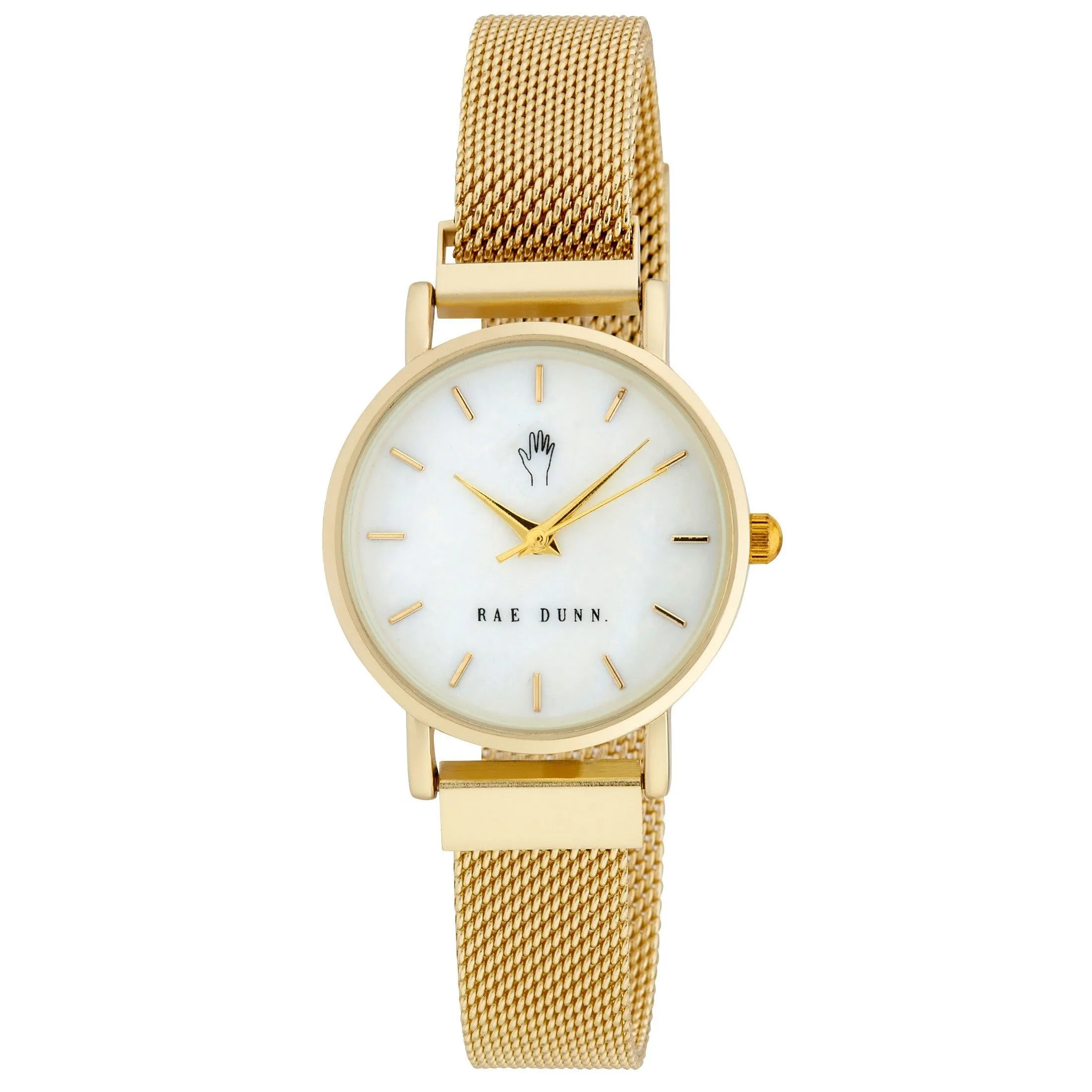 TARA Small Round Face Mesh Bracelet Watch in 4 colors: Rose Gold, Silver, Gold, Black, 29mm