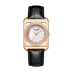 The Letter 3 Hands Quartz Leather Women Watch W06-03302-003