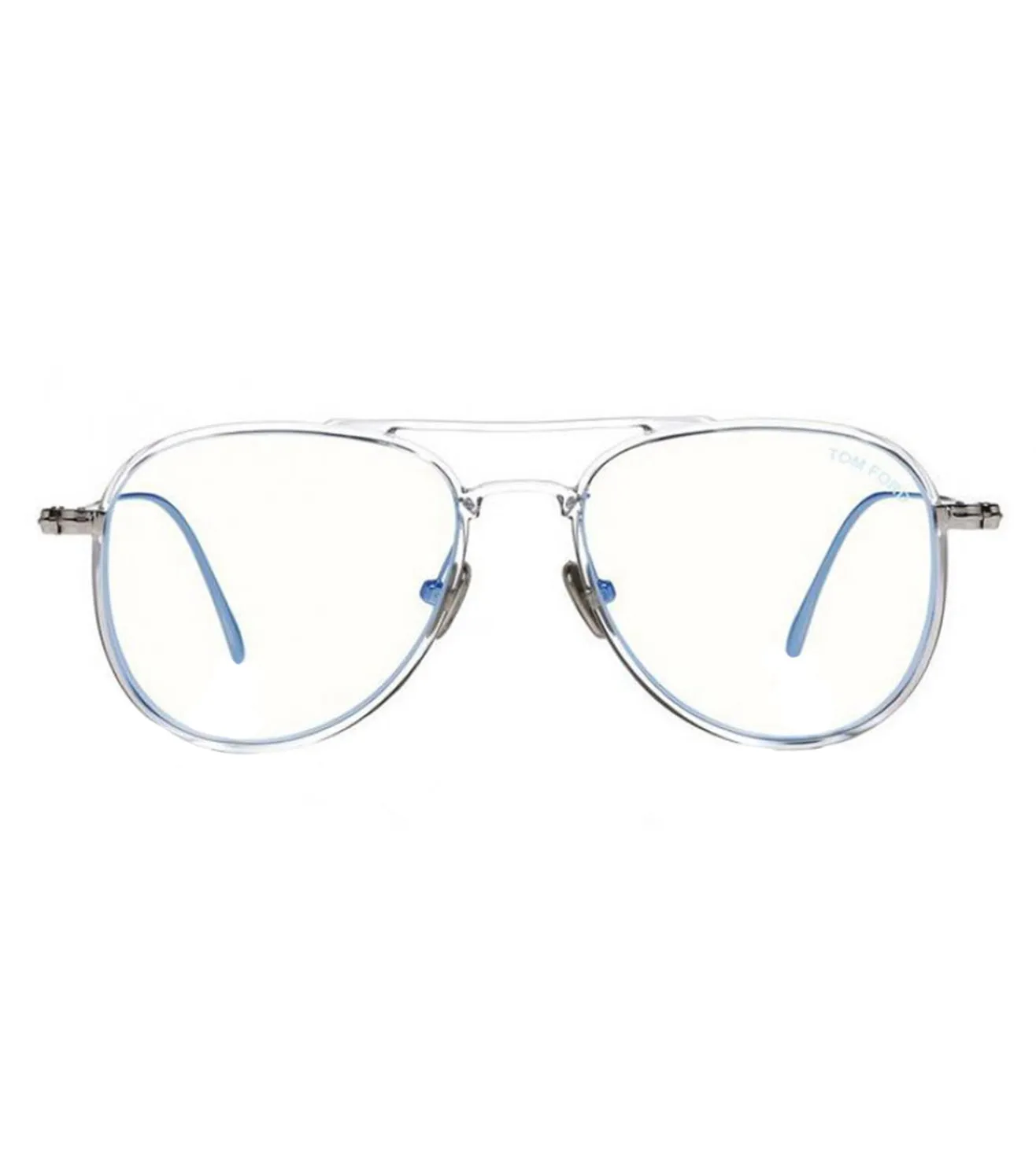 Tom Ford Men's Crystal Aviator Optical Frame