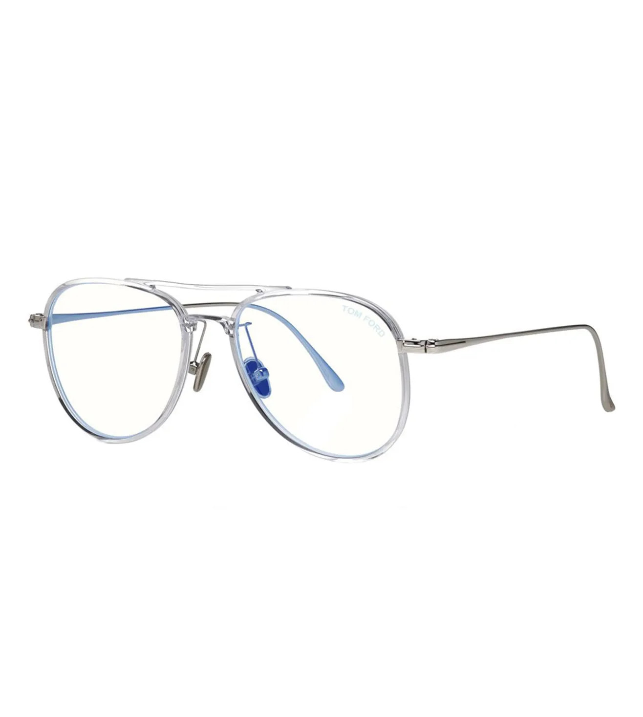 Tom Ford Men's Crystal Aviator Optical Frame