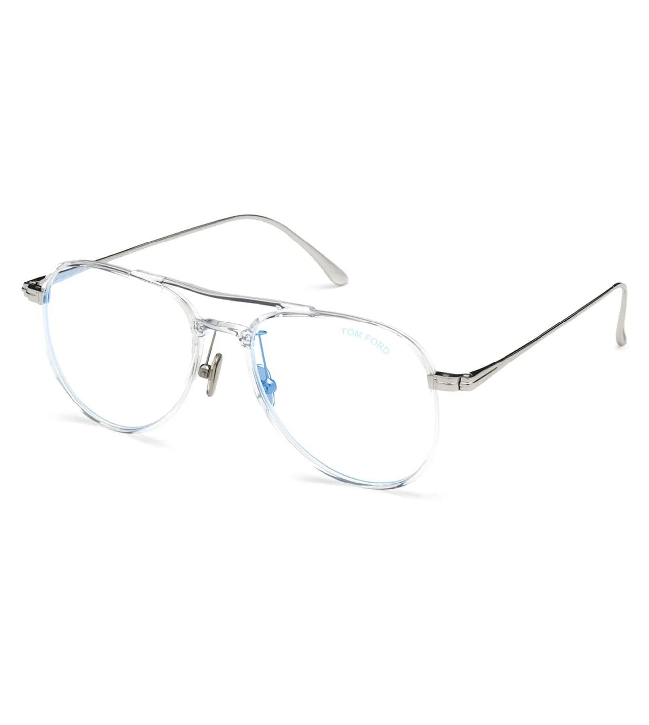 Tom Ford Men's Crystal Aviator Optical Frame