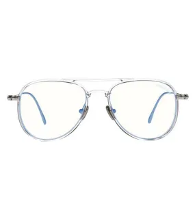 Tom Ford Men's Crystal Aviator Optical Frame