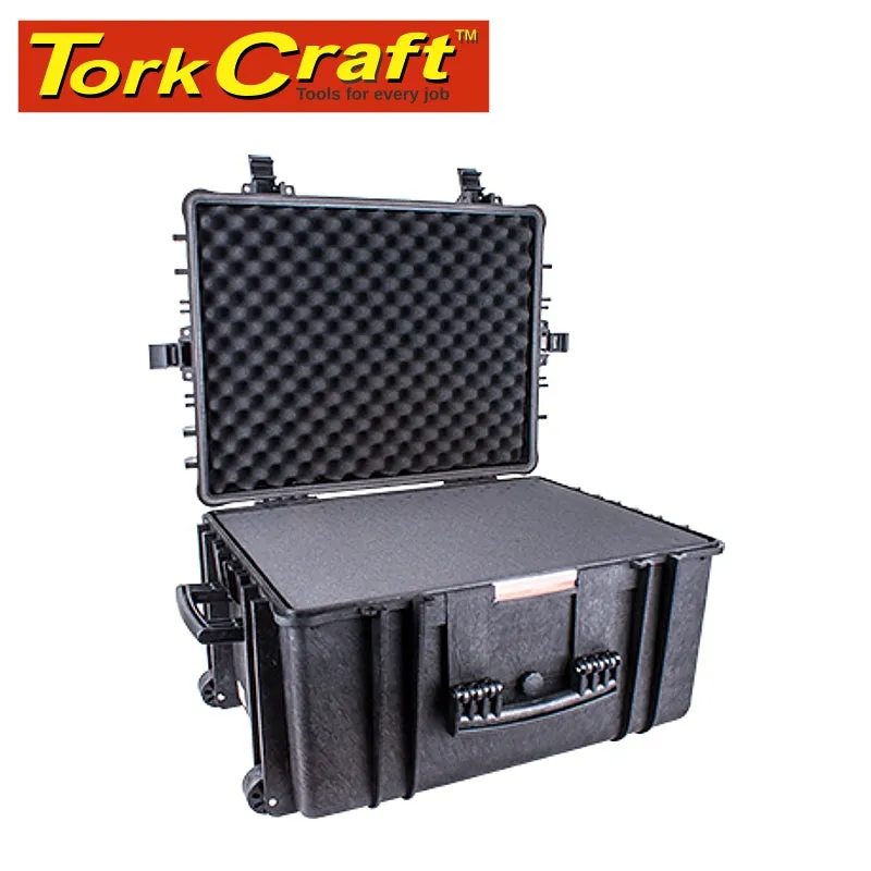 TORK CRAFT HARD CASE 670X510X375MM OD WITH FOAM BLACK WATER & DUST PROOF 584433 PLC1630