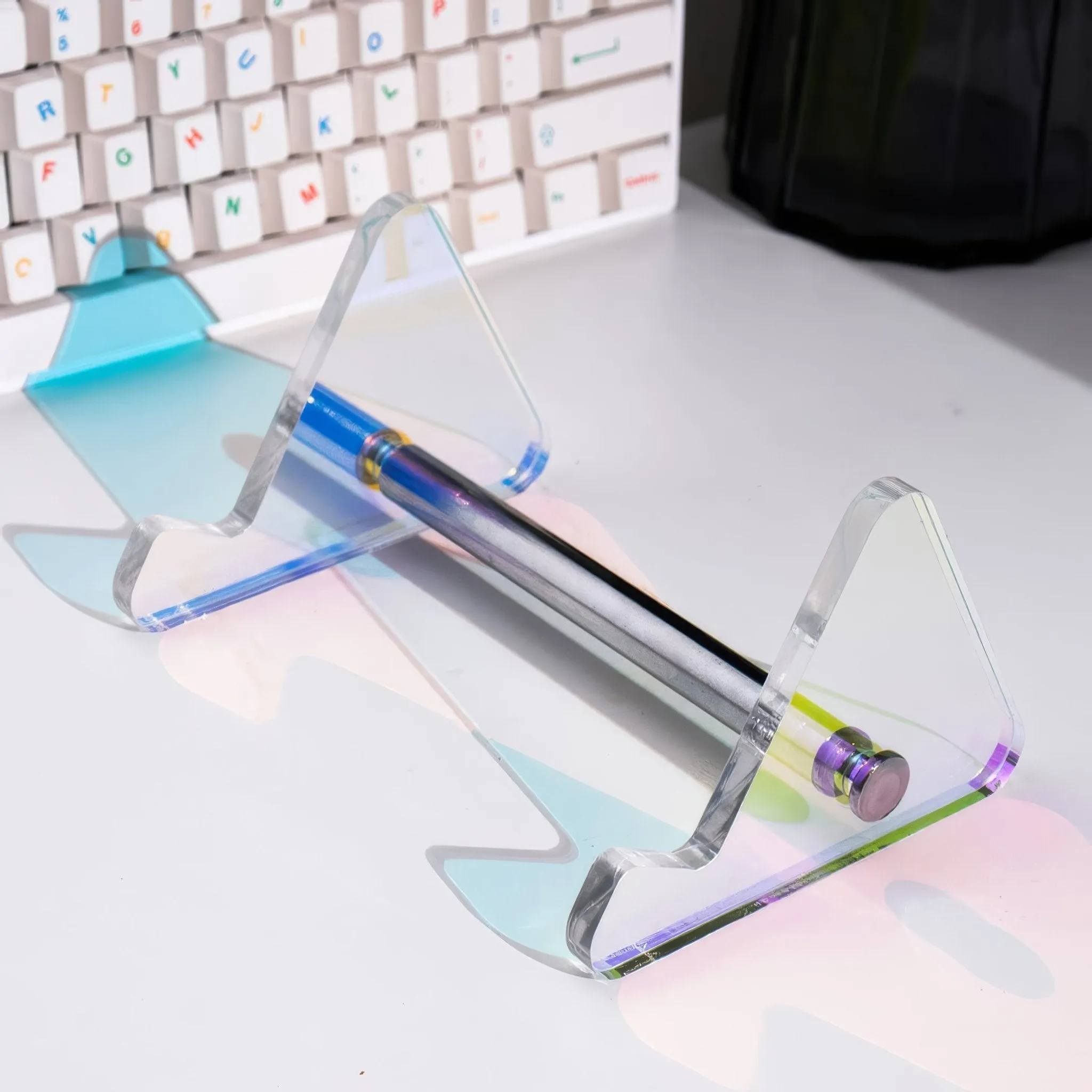 Transparent Acrylic Keyboard Stand