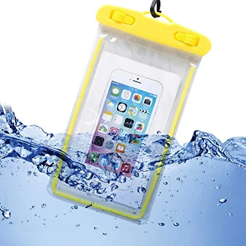 Transparent Plastic Underwater Waterproof Dust Proof Touch Sensitive Pouch Phone Case for Rain and Water Protection  All Smartphone upto 6.5 Inch