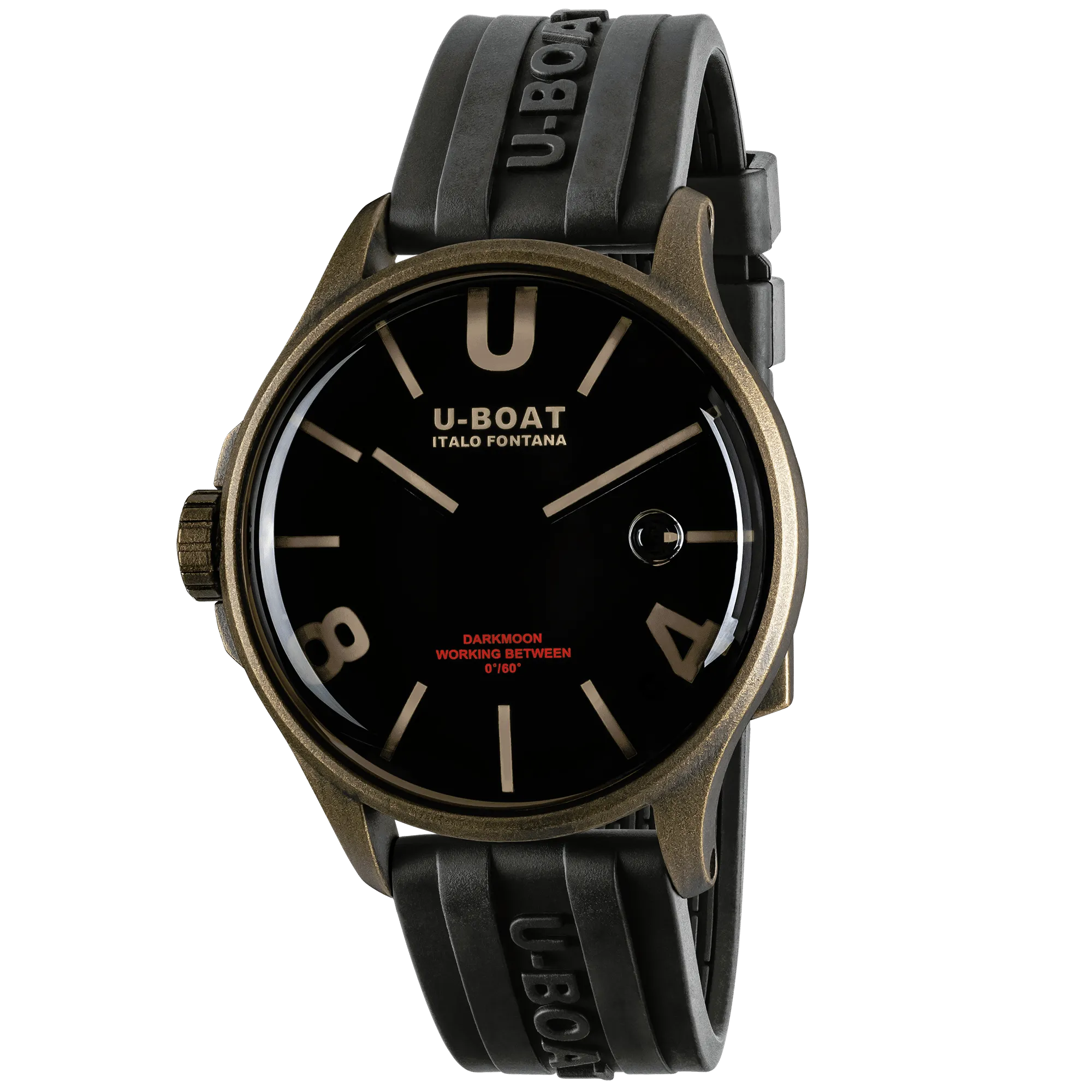 U-Boat Watch Darkmoon 44 Brown Curved Vintage PVD 9548