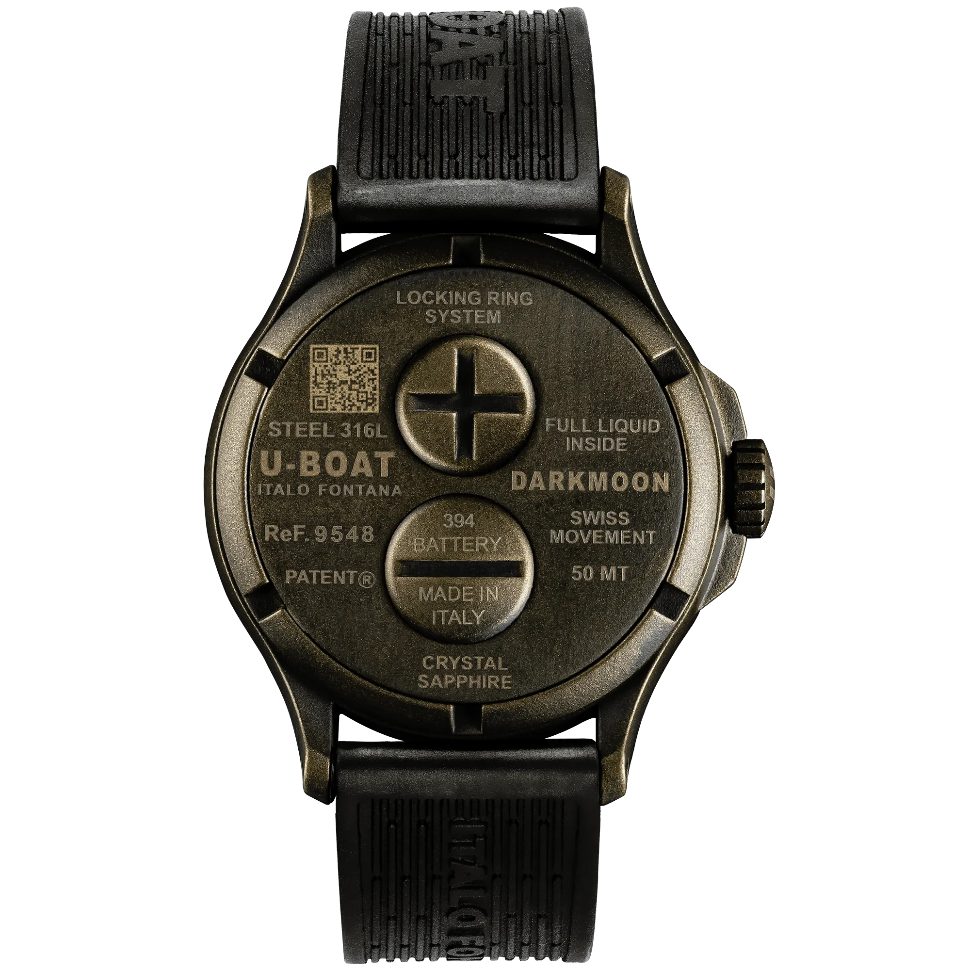 U-Boat Watch Darkmoon 44 Brown Curved Vintage PVD 9548