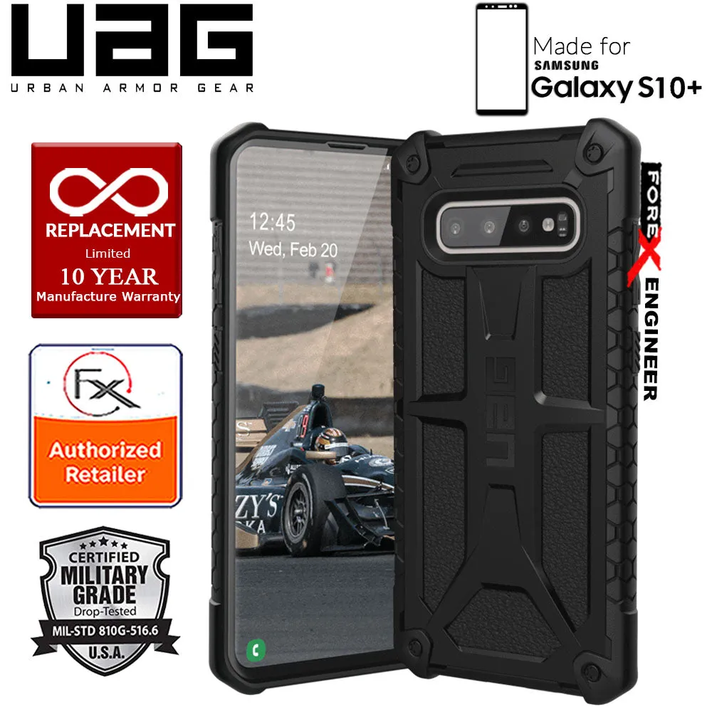 UAG Monarch for Samsung Galaxy S10  - S10 Plus - Rugged Military Drop Tested - Black