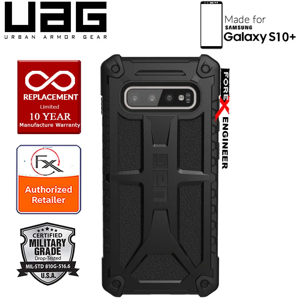 UAG Monarch for Samsung Galaxy S10  - S10 Plus - Rugged Military Drop Tested - Black