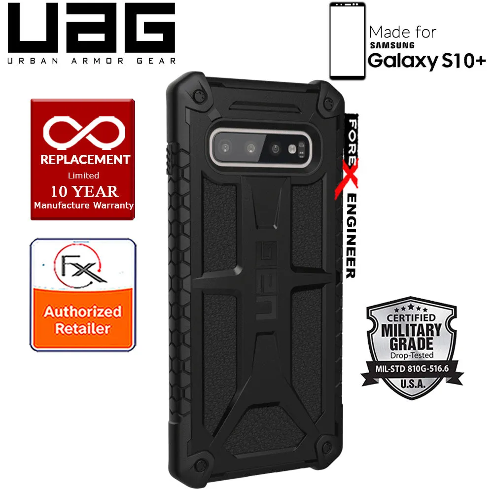 UAG Monarch for Samsung Galaxy S10  - S10 Plus - Rugged Military Drop Tested - Black