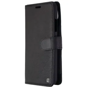 Unique London Genuine Leather 2 in 1 Folio for Apple iPhone Xs/X - Black