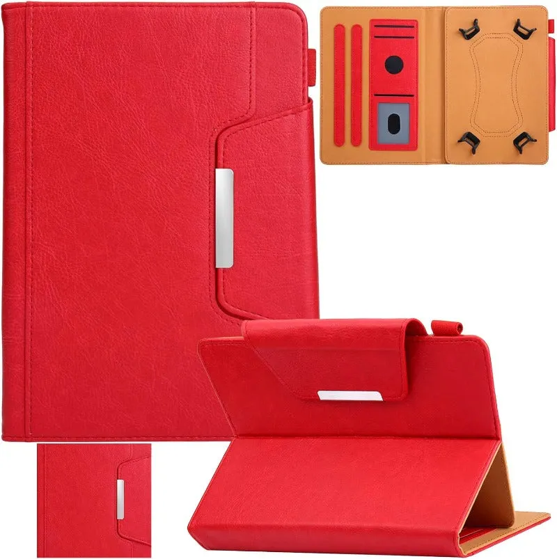 Universal PU Leather Folio Stand Cover with Cards Slots Case For 9.0"-10.5" Tablet