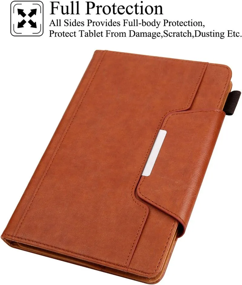 Universal PU Leather Folio Stand Cover with Cards Slots Case For 9.0"-10.5" Tablet