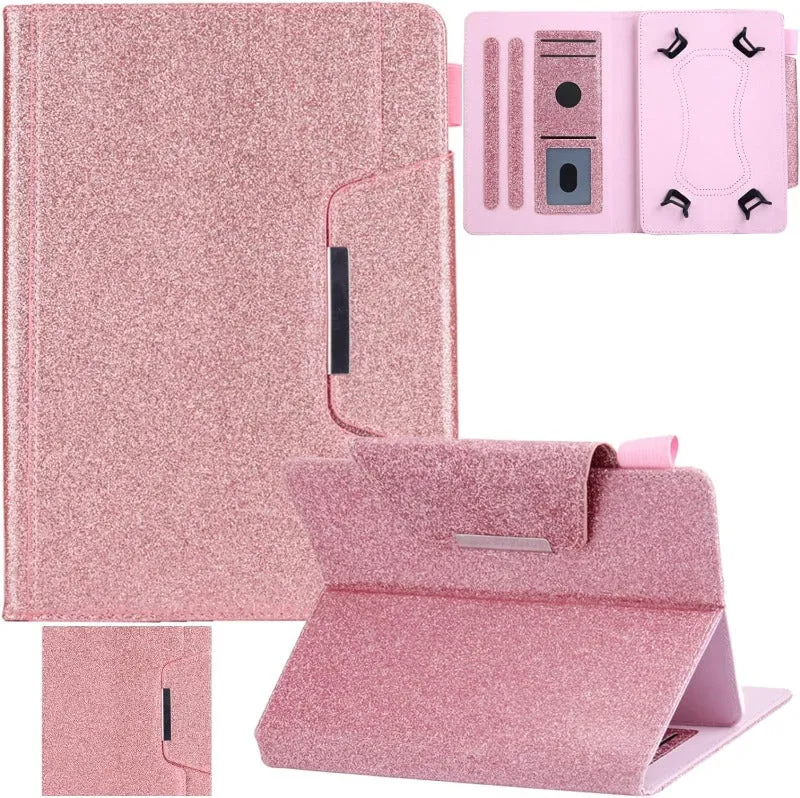 Universal PU Leather Folio Stand Cover with Cards Slots Case For 9.0"-10.5" Tablet