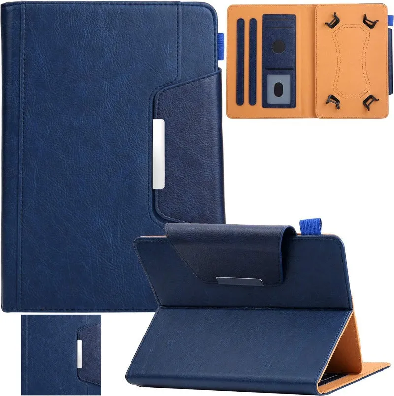 Universal PU Leather Folio Stand Cover with Cards Slots Case For 9.0"-10.5" Tablet