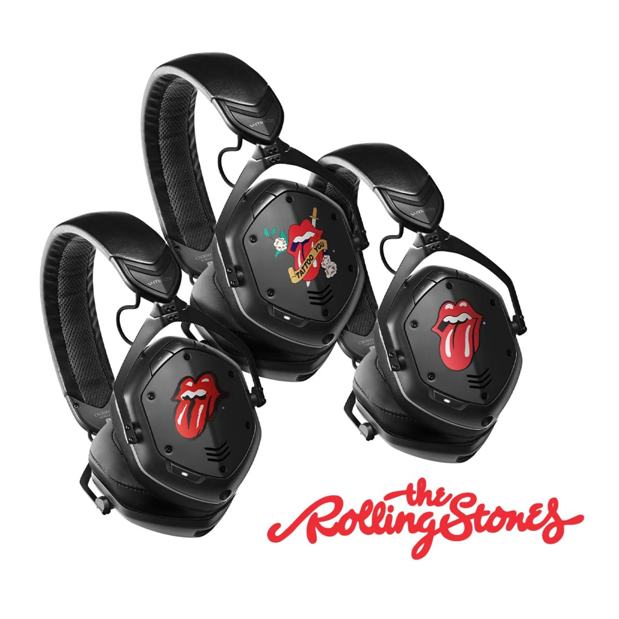 V-Moda x Rolling Stones Crossfade 2  Bluetooth Wireless Over-Ear Headphones, Classic Licks