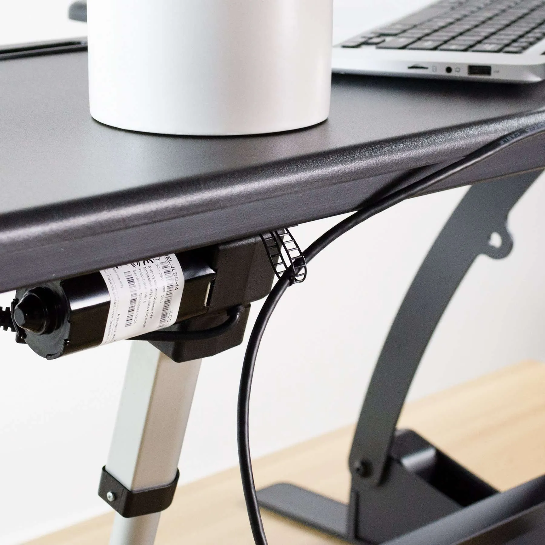 VIVO 42" Black Electric Height-Adjustable Extra Wide StandUp Desk Converter, DESK-V000VLE