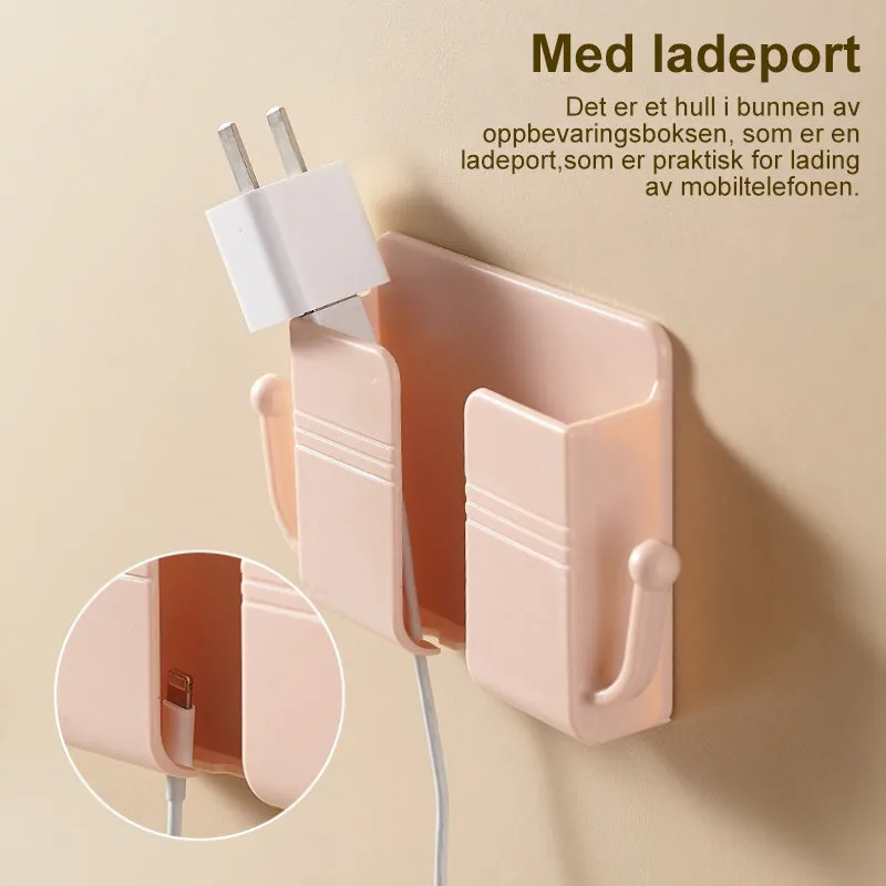 Wall-mounted storage box with charging port