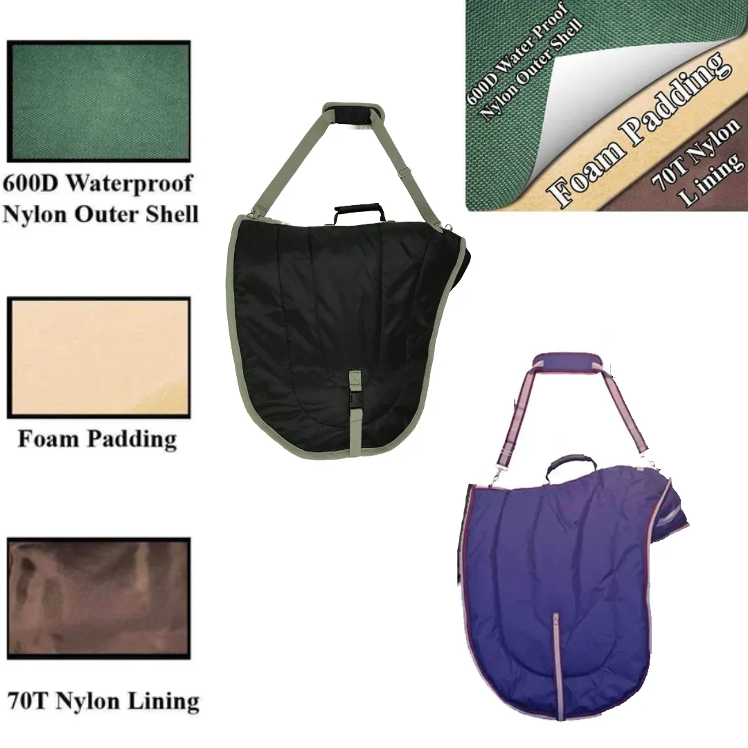 Waterproof English Dressage Saddle Carry Bags 3 Layers Padded by Derby