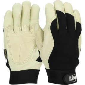 West Chester 86355/L Heavy Duty Top Grain Pigskin Leather Reinforced Palm Glove with Fabric Back and 3M Thinsulate Lining