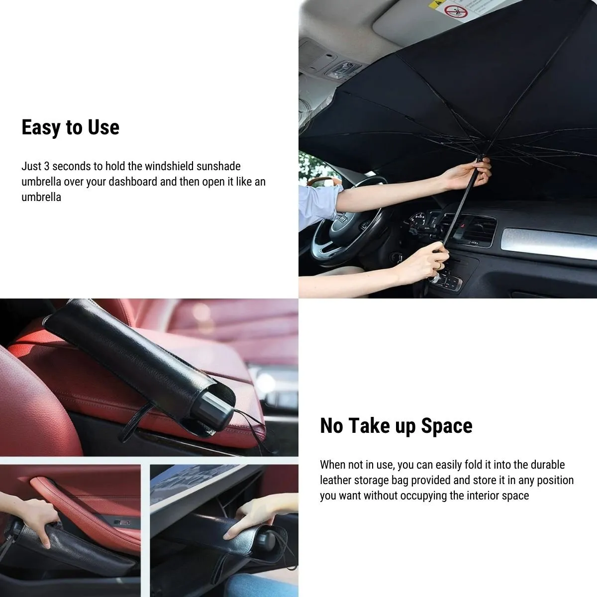 Windshield Sun Shade Umbrella for Tesla Model 3