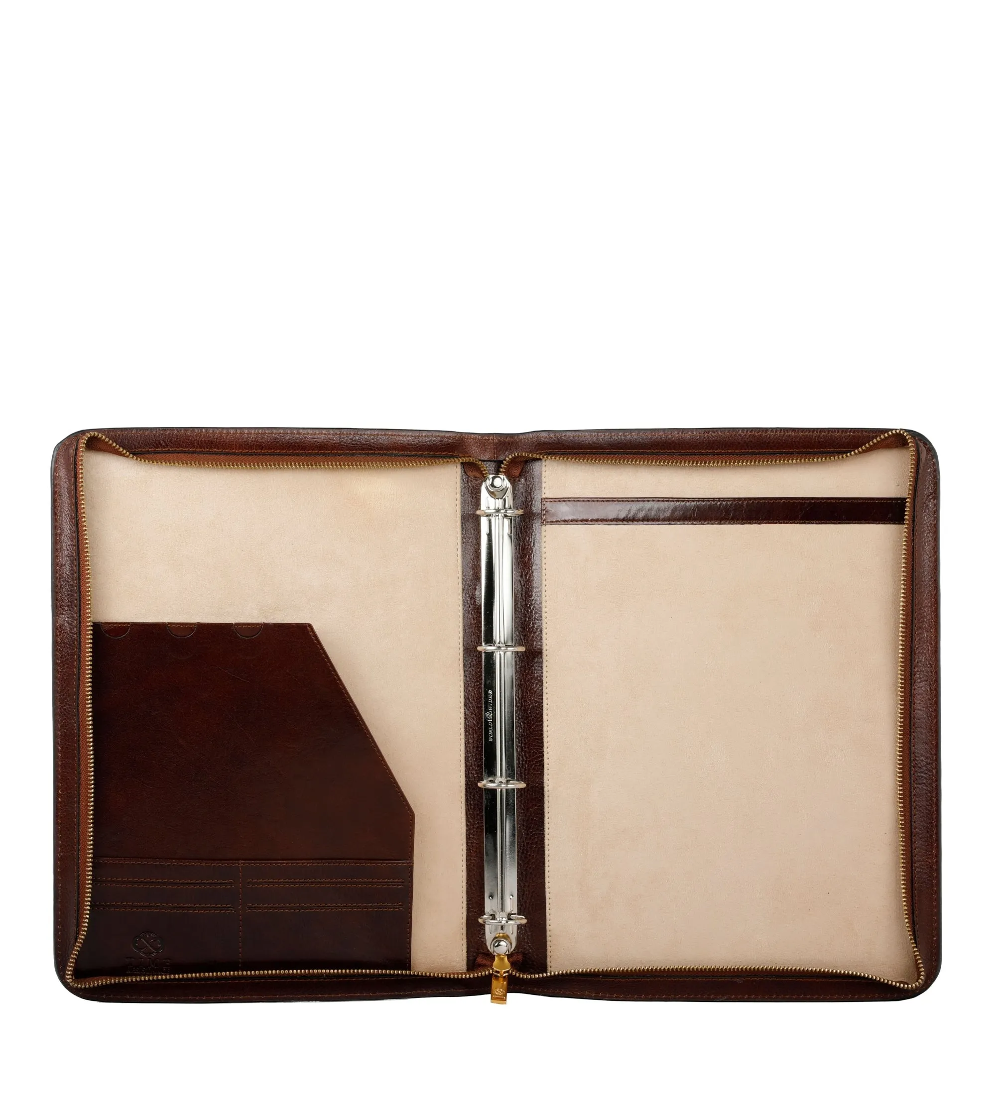 Womens Leather Portfolio with Binder - Joy in the Morning