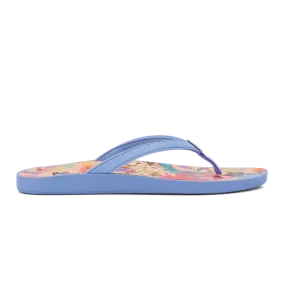 Women's Olukai Puawe Color: Cloud Blue / Flower