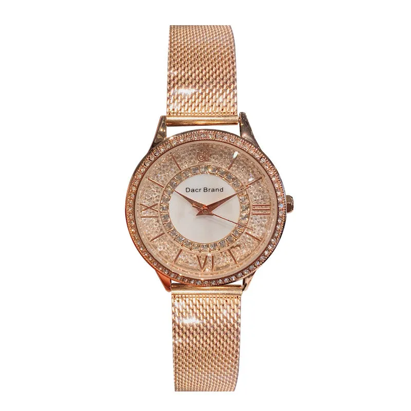 Women's Watch Quicksand Dial Milan Strap elegant watch