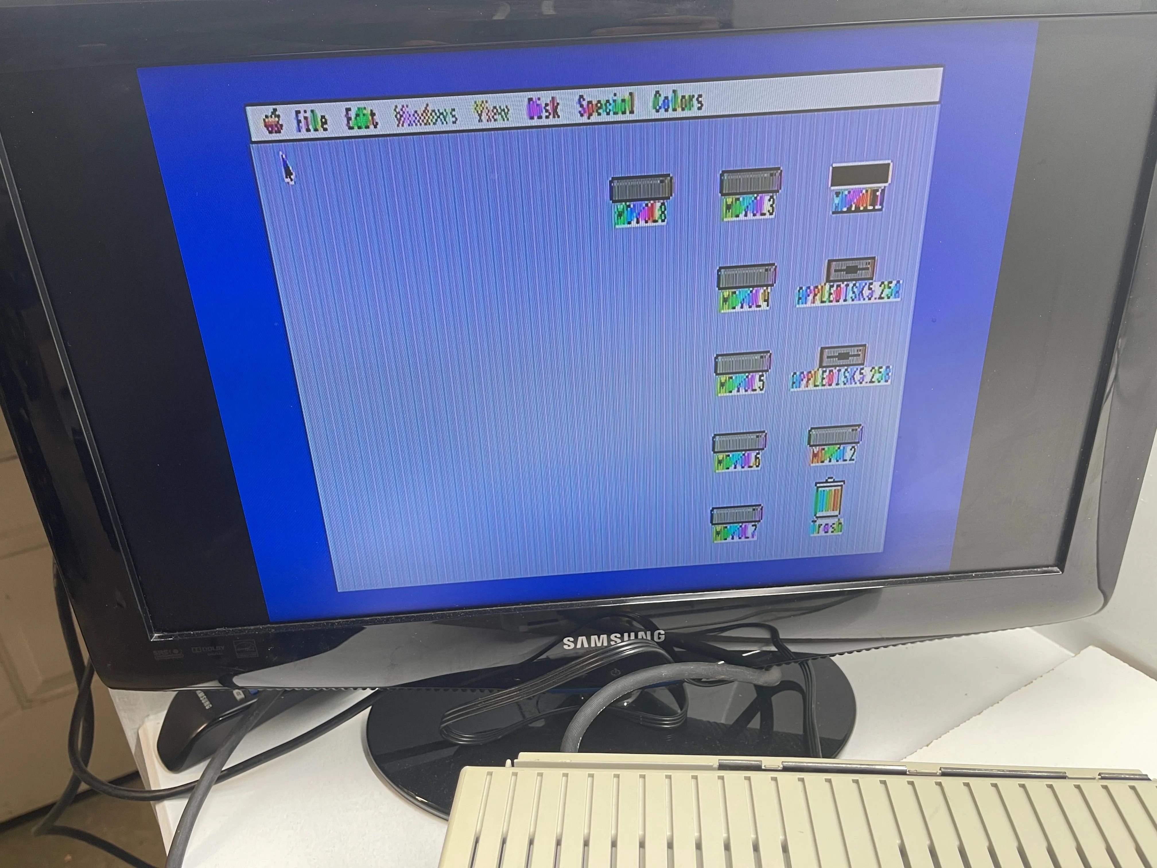 Wow Apple IIGS With extra ram board keyboard disk drive and mouse Look!.Read