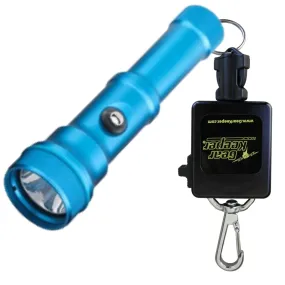 X-ADVENTURER M1800 DIVE TORCH   RETRACTOR COMBO - BLUE